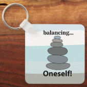 Stone Balancing Schlüsselanhänger (Vorderseite)