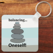 Stone Balancing Schlüsselanhänger (Rückseite)