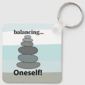 Stone Balancing Schlüsselanhänger (Rückseite)