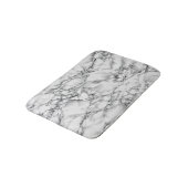 Stone Bath Mat Modern Design aus weißem Marmor Badematte (Schrägansicht)