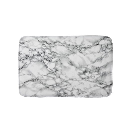 Stone Bath Mat Modern Design aus weißem Marmor Badematte (Vorderseite)