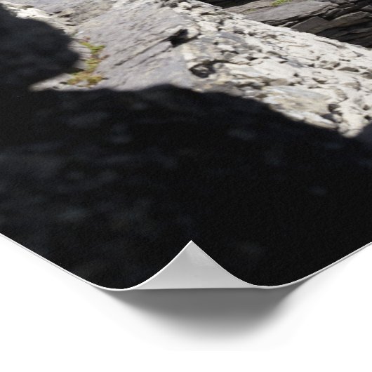 Stone Beehive Monk Huts Clochanson Skellig Michael Poster (Ecke)