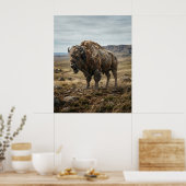 Stone Bison Endless Plains Poster (Küche)