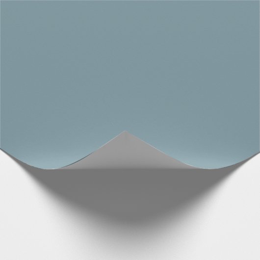 Stone Blue Solid Color Geschenkpapier (Ecke)