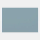 Stone Blue Solid Color Geschenkpapier Set (Vorderseite 2)