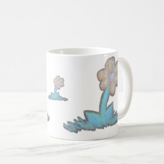 Stone Blume Liebe Kaffeetasse (VorderseiteRechts)