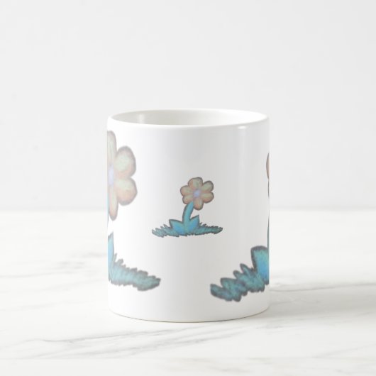 Stone Blume Liebe Kaffeetasse (Mittel)