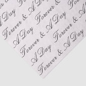 Stone Blush Forever Personalisierte Quotenhochzeit Seidenpapier (Detail)