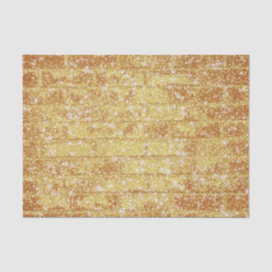 Stone Brick Textil Gold Glitzer Decoupage Seidenpapier