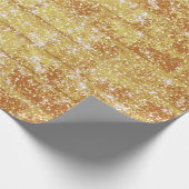 Stone Brick Texture Gold Glitzer Decoupage Geschenkpapier (Ecke)