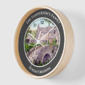 Stone Bridge England Aquarellmalerei Uhr (Winkel)