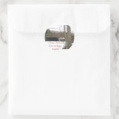 Stone Bridge Frohe Weihnachtskleber Runder Aufkleber (Tasche)
