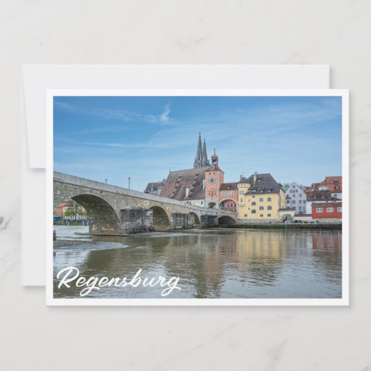 Stone Bridge in Regensburg, Deutschland (Vorderseite)