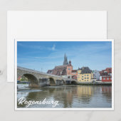 Stone Bridge in Regensburg, Deutschland (Vorne/Hinten)
