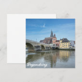 Stone Bridge in Regensburg, Deutschland (Vorne/Hinten)