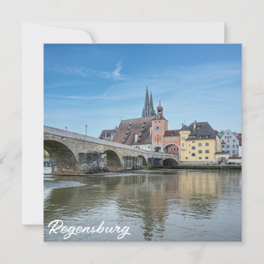 Stone Bridge in Regensburg, Deutschland (Vorderseite)