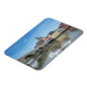 Stone Bridge in Regensburg, Deutschland Magnet (Linke Seite)