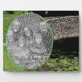 Stone Bridge Lilypads Nature Add your own Foto Fotoplatte (Vorderseite)