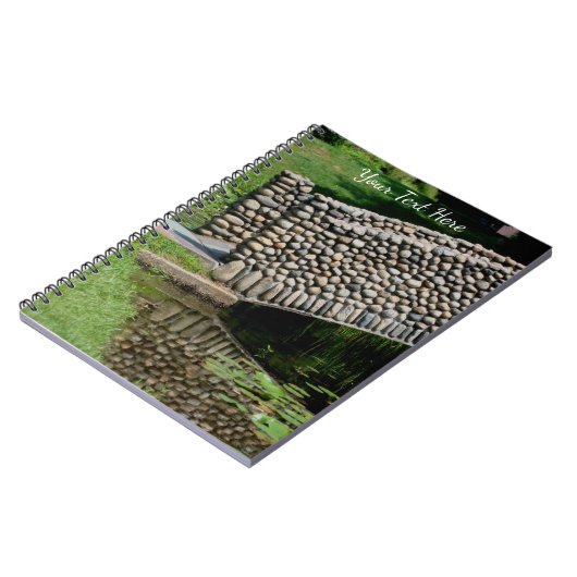 Stone Bridge Lilypads Nature Notizblock (Linke Seite)