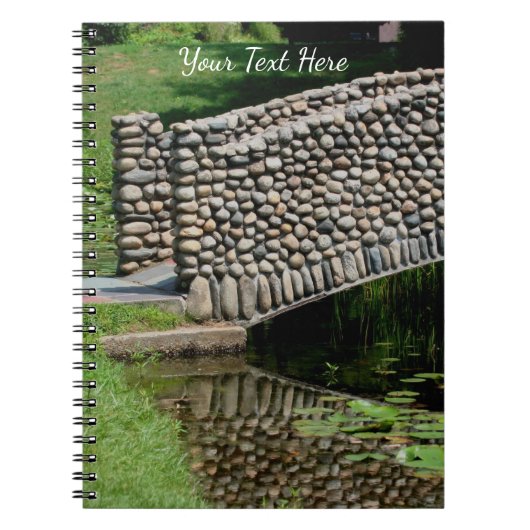 Stone Bridge Lilypads Nature Notizblock (Vorderseite)