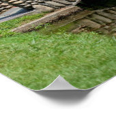 Stone Bridge Lilypads Nature Poster (Ecke)
