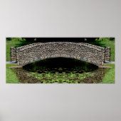 Stone Bridge Lilypads NatureMirror Abstrakt Poster (Vorne)