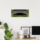 Stone Bridge Lilypads NatureMirror Abstrakt Poster (Heimbüro)
