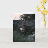 Stone Bridge Notecard Karte (Gelbe Blume)
