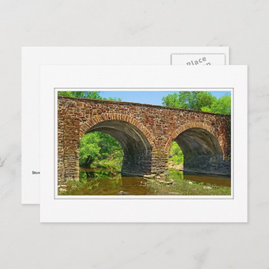 Stone Bridge Postkarte (Vorne/Hinten)