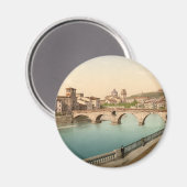 Stone Bridge und San Giorgio, Verona, Italien Magnet (Vorderseite/Rückseite)