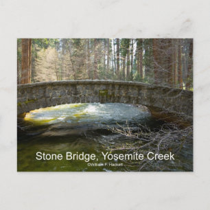 Stone Bridge Yosemite Creek April Torrent Products Postkarte