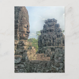 Stone Buddha Face in Bayon Temple, Angkor Postkarte