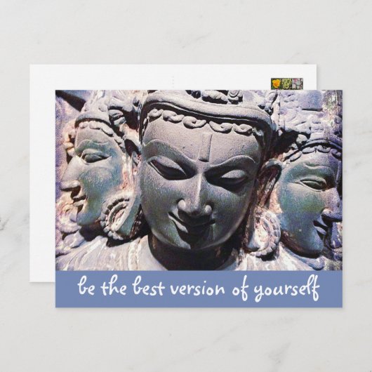 Stone Buddha Factory Skript Beste Version Quote Postkarte (Vorne/Hinten)