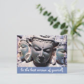 Stone Buddha Factory Skript Beste Version Quote Postkarte (Stehend Vorderseite)