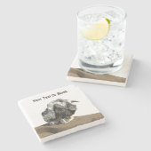 Stone Bull - Ma'alot Steinuntersetzer (Seitenansicht)