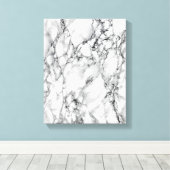 Stone Canvas aus weißem Marmor Print Leinwanddruck (Insitu (Holzboden))