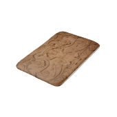 Stone Carving Beige Historisch Badematte (Schrägansicht)