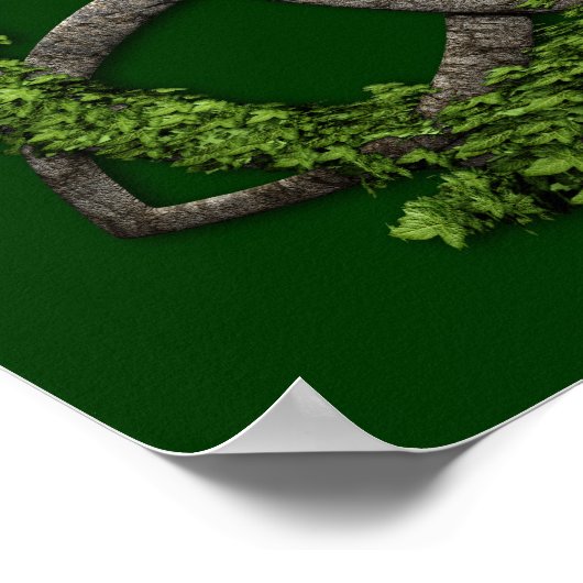 Stone Celtic Trinity Knot Poster (Ecke)