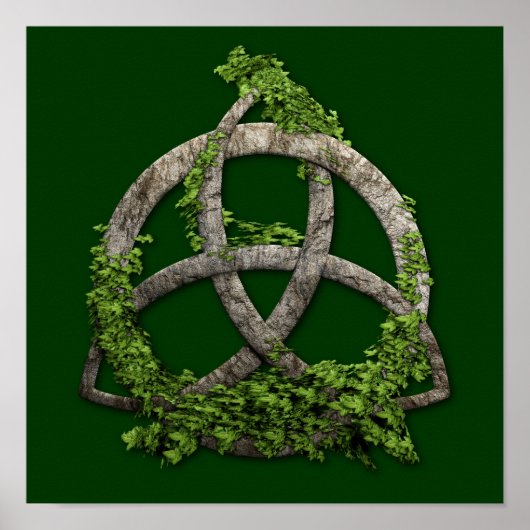Stone Celtic Trinity Knot Poster (Vorne)