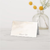 Stone & Cherry Blossom Wedding Folded Place Card Platzkarte (Rückseite)