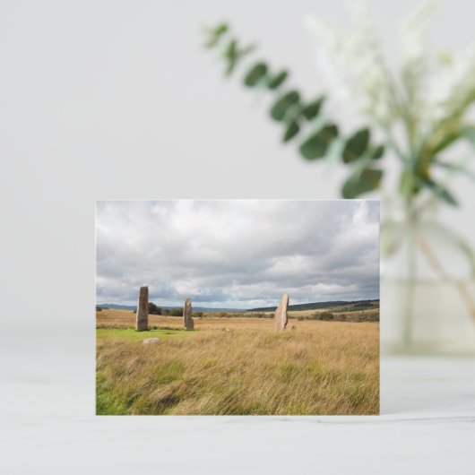 Stone Circle Machrie Moor Arran Postkarte (Stehend Vorderseite)