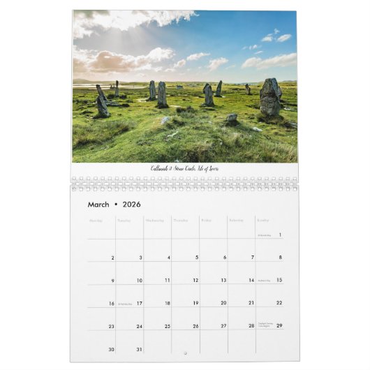 Stone Circles of Northwest Scotland Calendar Kalender (Mär 2026)
