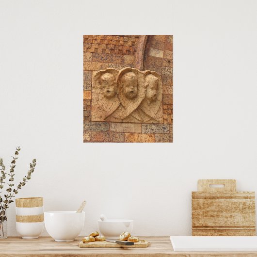 Stone Citizen drei Granit-Säuglinge Poster (Küche)