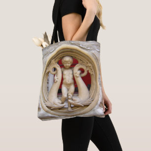 Stone Citizens putto und Delphine drucken Tasche