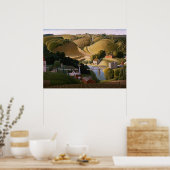 Stone City, 1930 by Grant Wood Poster (Küche)