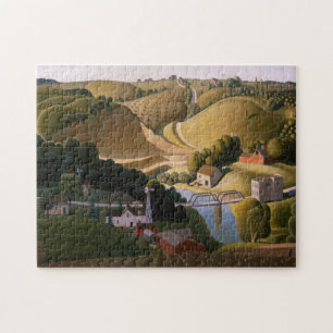 Stone City, 1930 von Grant Wood Puzzle