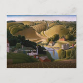 Stone City by Grant Wood Feiertagspostkarte (Vorderseite)