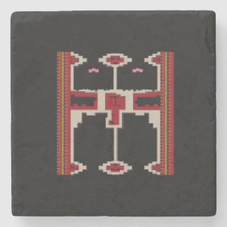 Stone Coaster with Borneo Design Steinuntersetzer