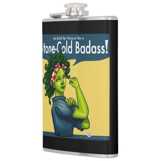 Stone-Cold Badass Flachmann (Links)