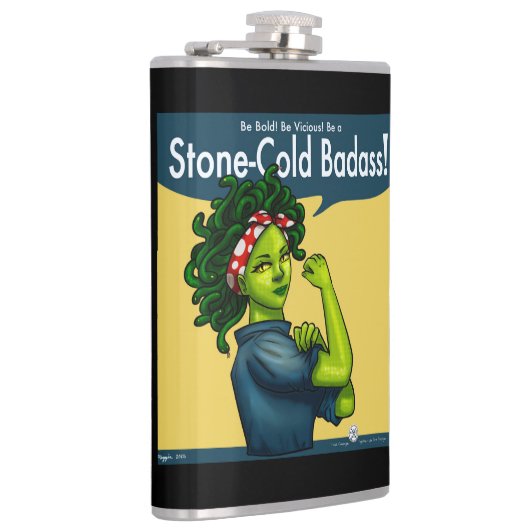 Stone-Cold Badass Flachmann (Rechts)